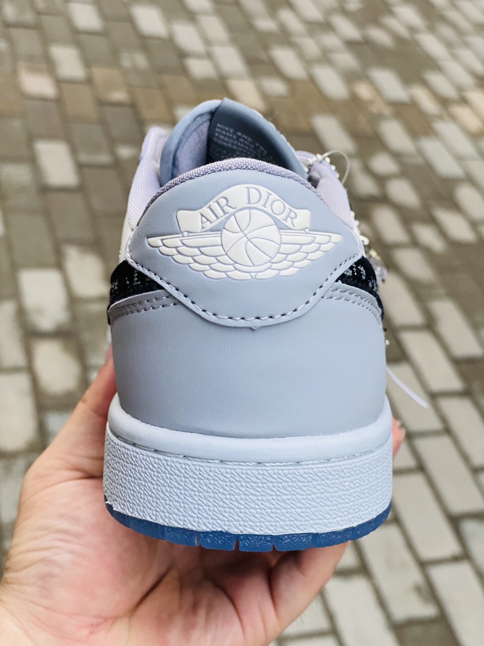 Giày Nike Air Force 1 Dior Grey Cao Cấp